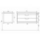 Тумба с раковиной Uperwood Modul матовая черная 100 см