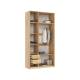 Шкаф 3-х створчатый 1200 Марвэл Браш Графит, Дуб Крафт