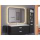 Зеркало Uperwood Modul черное теплая подсветка 60х80 см