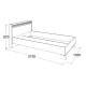 Кровать 1200*2000 Омега 10 с фанерным основанием