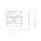 Тумба Geometry 800-0-2 умывальник 9696 бетон