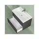 Комплект для ванны навесной Альба 80 антрацит