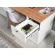 Домашний офис Остин Белый шагрень