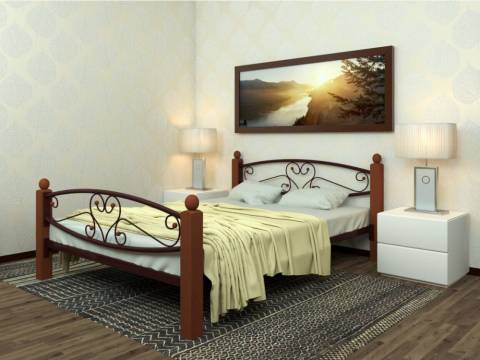 Кровать полутороспальная Каролина Lux Plus