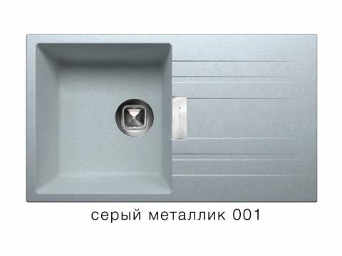 Кухонная мойка Tolero Loft TL750 Серый металлик 001