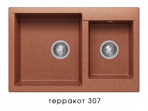 Мойка Polygran Brig-772 Терракот 307