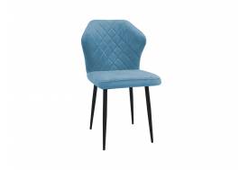 Стул Ницца небесно-серый, чёрные ножки