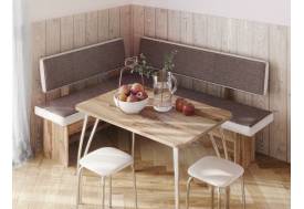 Кухонный уголок Парма Вотан, ткань коричневая