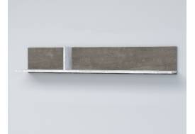 Полка навесная Эго Пл-2 бетон светлый/камень темный