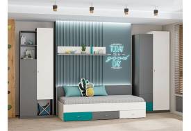 Детская Клео графит, миндаль, океан