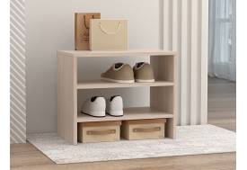 Обувница открытая 550 ЛДСП ясень светлый