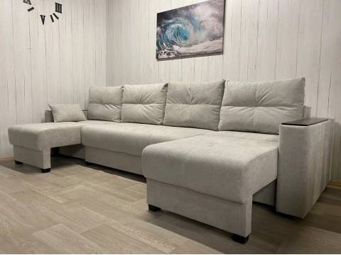 Диван Комфорт-6 ПБ+МДФ модульный 1К-2-1К ткань Comfort 08