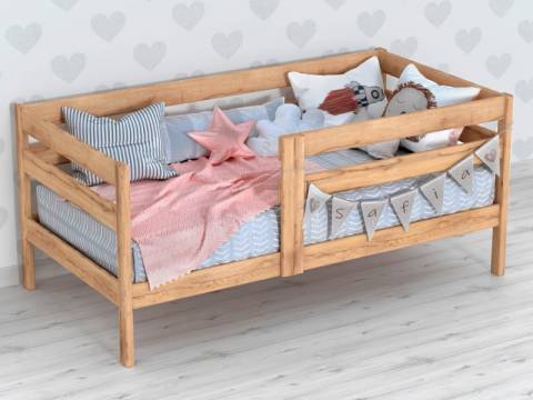 Кроватка-софа 1600х800 одинарный бортик Массив Версаль