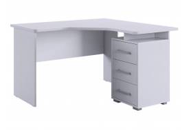 Стол компьютерный 1200 угловой Лайт-2 белый
