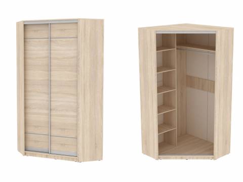 Угловой шкаф-купе Белла H9 (D7D7)
