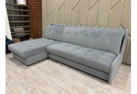 Диван Аккордеон 1600 с оттоманкой (1600) изголовье каретная стяжка Sensey Smoke